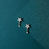 Korean Luxury Exquisite Flower Inlaid Zircon Earrings for Women Temperament Wedding Dating Jewelry Gifts - Touchy Style