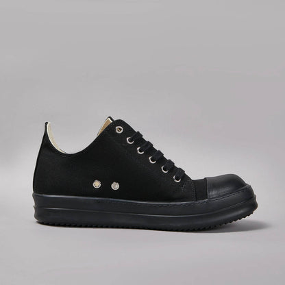 Brand Casual Low Top Men Shoe Quality Black Fashion Designer Canvas Laces Roman-Style Street Luxury Flat Platform Women Sneaker - Touchy Style