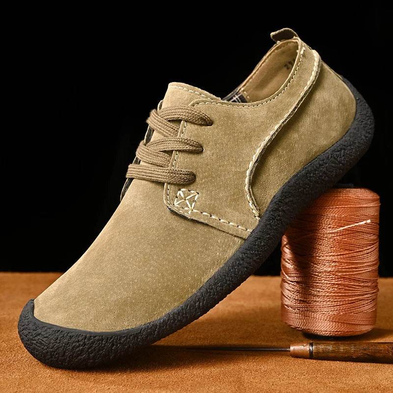 Breathable Outdoor Shoes Men Sneakers Spring Casual Men Shoes Suede Leather Shoe Anti-skid Walking Shoe Hot Sale Footwear - Touchy Style