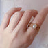 925 Sterling Silver Finger Ring Charm Jewelry - Zircon Wide Lace Hollow Out - R6120 - Touchy Style