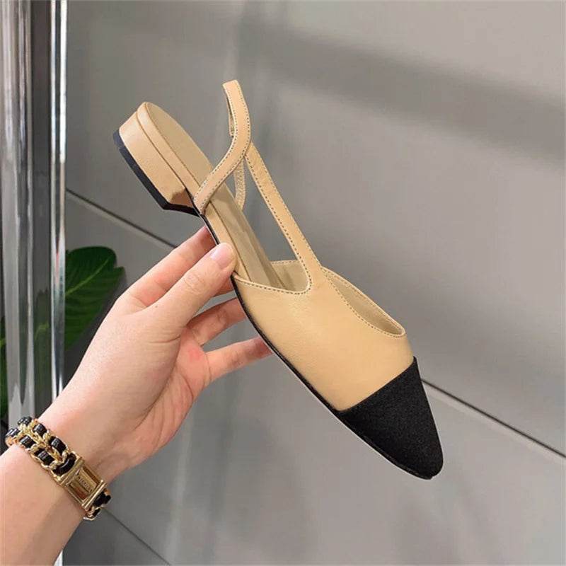 All-match Flat Shoes Women Sandals Non-Slip Soft Leisure Shoes Mixed Colors Comfort Low Heel Femme Thick Bottom Designer Shoes - Touchy Style