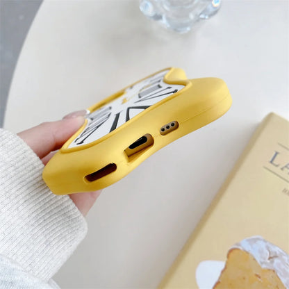 Funny Cartoon 3D Clock  Phone Case For iPhone 16 Pro Max 15 14 13 12 Pro Max 11 Anti Fall Soft Silicone Cover
