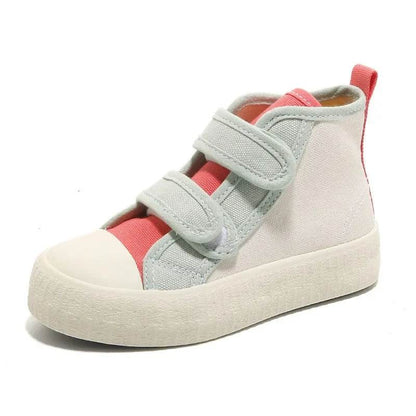 Chicest Patchwork Canvas Shoes for Kids Cute Colorful Street style Children Boy Autumn High Top Shoe Girl Boots Flat-sole E07314 - Touchy Style
