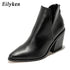 Autumn Winter Casual Western Cowboy Ankle Boots Women Snake Cowgirl Booties Short Cossacks Botas High Heels Shoes - Touchy Style