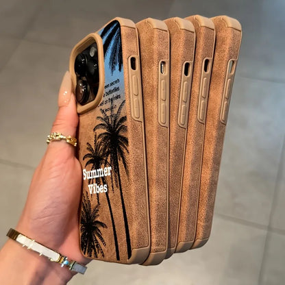 حافظات هواتف لطيفة لأجهزة iPhone 11، 12، 13، 14، 15، 16 Pro Max، XS، X، XR، 16 Plus - نمط جلد سويدي على شكل كلب وقط - غطاء ممتص للصدمات من الجلد