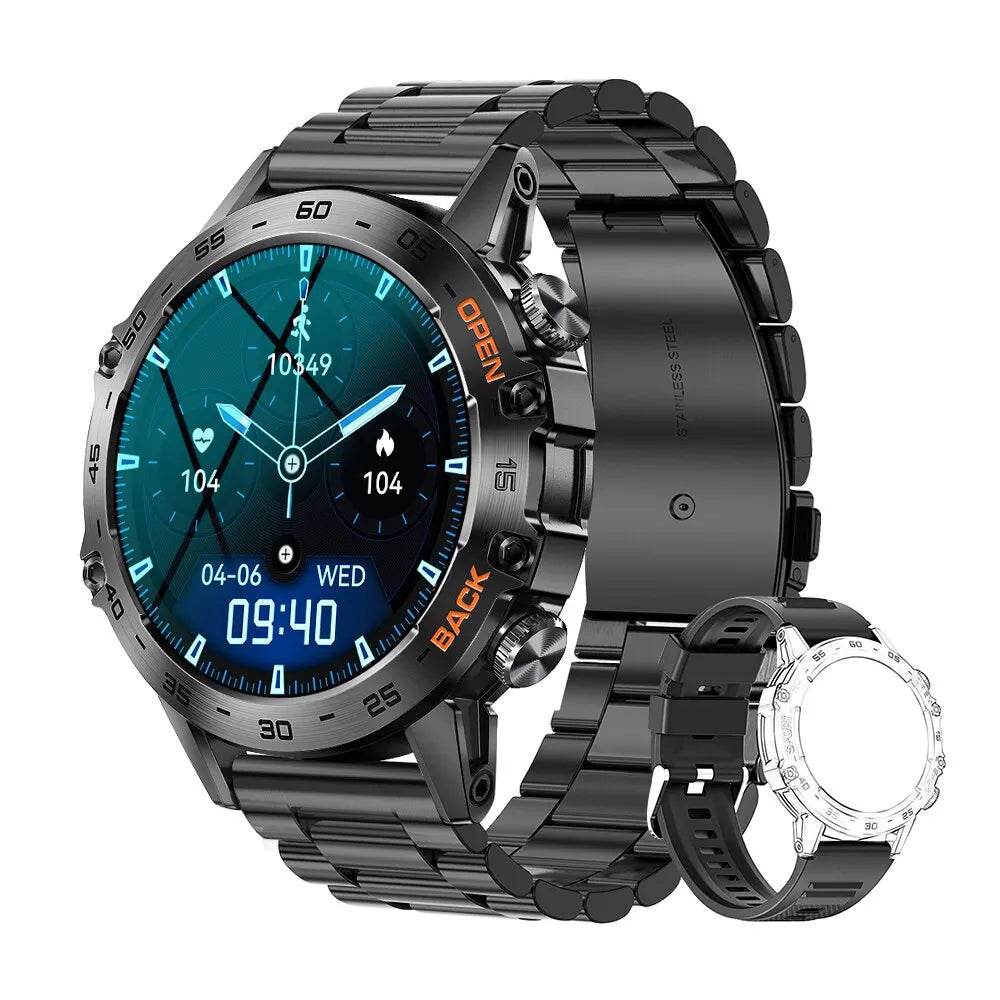 MEVADEN Steel 1.39 Bluetooth Call Smart Watch Men Sports Fitness Tracker Watches IP67 Waterproof Smartwatch for Android IOS MD52 - Touchy Style