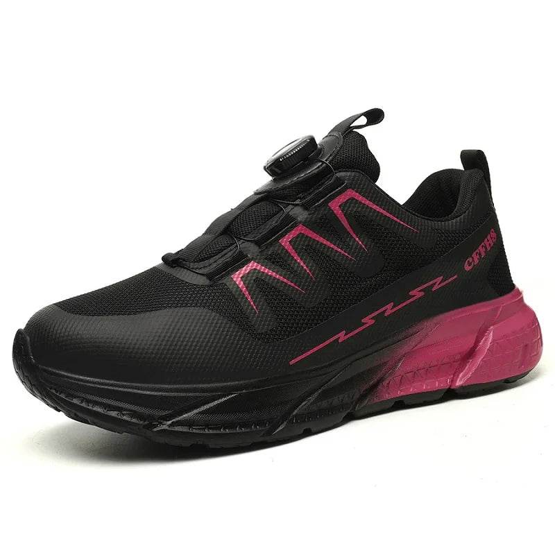 Rotating Buttons Work Safety Shoes For Women Men Steel Toe Shoes Puncture-Proof Women Work Sneakers Lightweight Protective Shoes - Touchy Style