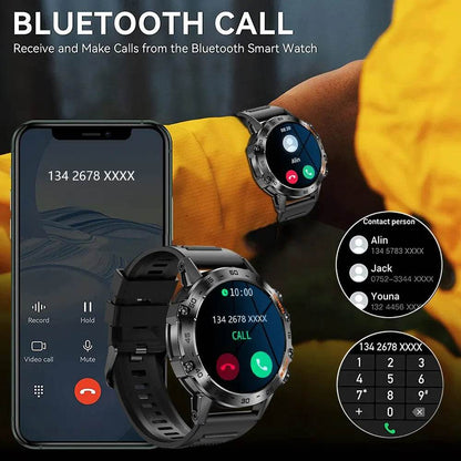 MEVADEN Steel 1.39 Bluetooth Call Smart Watch Men Sports Fitness Tracker Watches IP67 Waterproof Smartwatch for Android IOS MD52 - Touchy Style