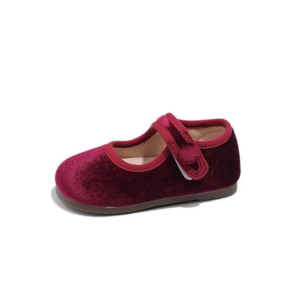 New Kids Leather Shoe Solid Color Versatile Princess Childrens Flats Fashion Causal Black School Girl Shoes Spring Autumn H04031 - Touchy Style