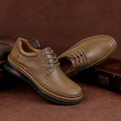 Luxury Brand Mens Casual Shoes Genuine Leather Men Business Flat Top Quality Male Oxford Shoes Handmade Breathable Walking Shoes - Touchy Style