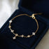 925 Sterling Silver Inlaid Zircon Delicate Flower Ornament Bracelet for Women Korean Temperament High Quality Jewelry Gift - Touchy Style
