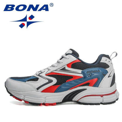 BONA 2023 New Designers ActionMen Non-slip Man Jogging Shoes Athletic Training Sneakers Leather Running Shoes Mansculino Trend - Touchy Style