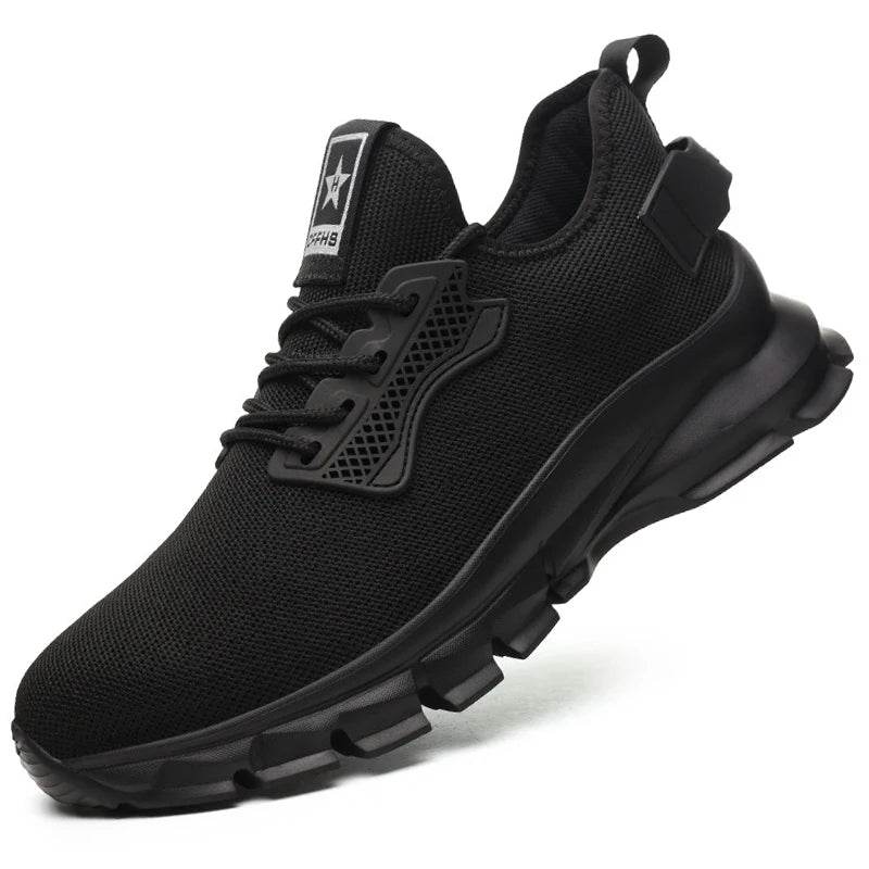 2024 Lightweight Men Safety Shoes Steel Toe Cap work Sneakers Men Protective Shoes Anti-smash Anti-puncture Indestructible Shoes - Touchy Style