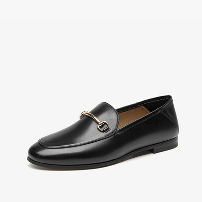 BEAUTODAY Dress Shoes Women Loafers Cow Leather Sheepskin Rubber Formal Business Suit Ladies 2024 Spring Autumn Handmade 27171