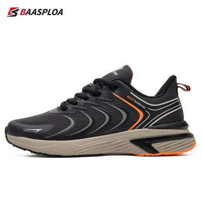 Baasploa Men Running Shoes Lightweight Sport Shoes Mesh Breathable Men Casual Walking Sneakers Non-Slip Outdoor Male Lace-Up - Touchy Style