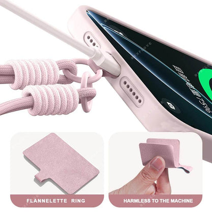Liquid Silicone Wrist Strap Phone Case For Galaxy S24 S23 S22 S25 Ultra Plus A54 A53 A52 A55 5G Lanyard Original Cover - Touchy Style