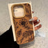 Cute Phone Cases For iPhone 16, 15, 14, 13, 12, 11 Pro, XS Max, XR, X, 15 Plus, 16 Pro Max - Line Flower Sunflower Pattern - Leather Matte Cover - Touchy Style