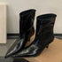 Winter New Fashion Ankle Short Boots Women Pointed Toe Elegant Thin Low Heel Dress Ladies Pumps Shoes - Touchy Style