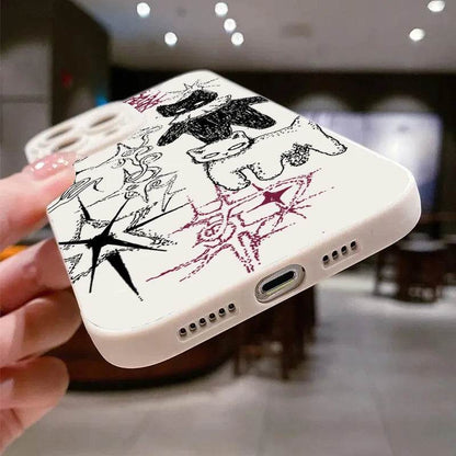 Cute Phone Cases For iPhone 16, 15, 13, 14 Pro Max, 12, 11, XS, XR, 7, 8 Plus, SE 2020 - Cool Cat Silicone - Candy Soft Bumper Cover - Touchy Style