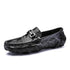 Men Casual Shoes Genuine Leather Crocodile Style Luxury Brand Mens Loafers Moccasins Slip on Black Driving Shoes Plus Size 38-47 - Touchy Style