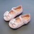 Solid Color Bow Simple Casual Pearl Cute Baby Girl Flats New 2024 Hook & Loop Little Princess Soft Mary Jane Fashion Kids Shoes - Touchy Style