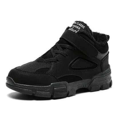 Winter Brand Children Shoes Girl Boy Boots Water Proof Leather Kids Snow Boots Plush Warm Fashion Sneakers Casual Outdoor Shoes - Touchy Style
