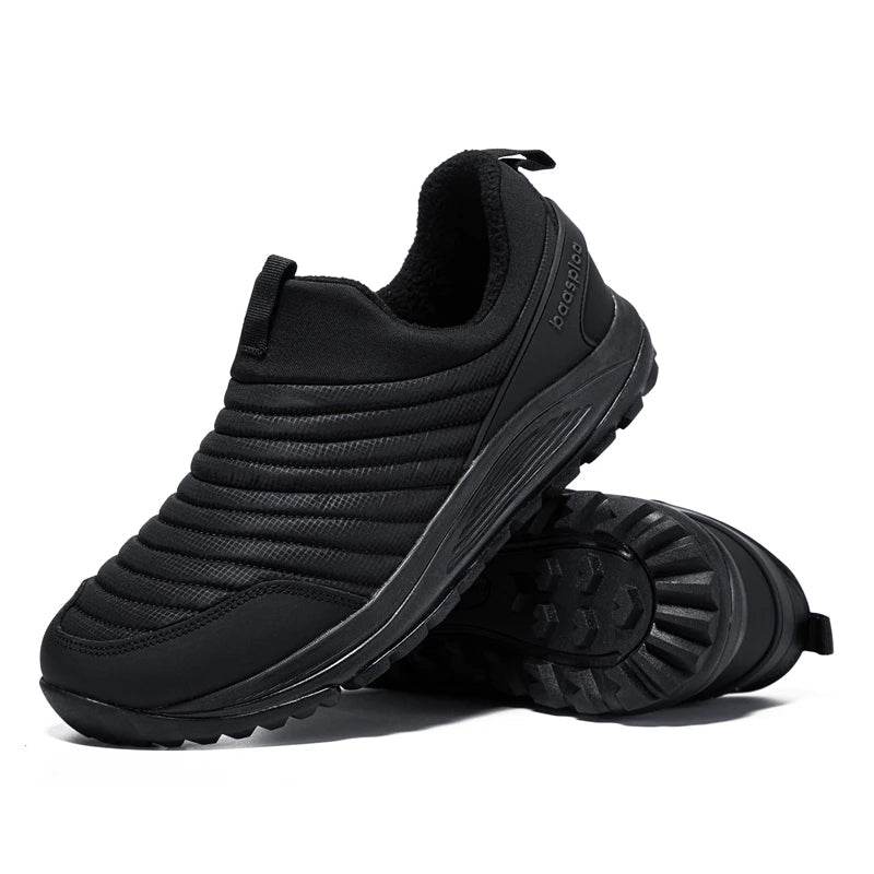 Baasploa Men Cotton Shoes Waterproof Casual Sneakers Male Slip-On Plush Warm Winter Shoes Anti Slip Wear-Resistant New Arrival - Touchy Style