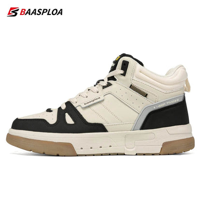 Baasploa Men Winter Boots Comfort Leather Cotton Shoes for Men Thickened Plush Warm Casual Sneakers Male Non-Slip Wear Resistant - Touchy Style