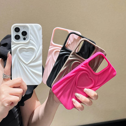 Cute Phone Cases For iPhone 11, 12, 13, 14, 15 Pro, or 16 Pro Max - Candy Heart Pattern - TSP519