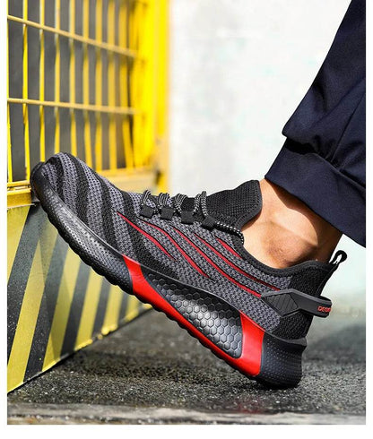 Large Size 49 50 Safety Shoes For Men Women Work Shoes Anti-smash Anti Puncture Protective Shoes Steel Toe Sneakers Men Shoes - Touchy Style