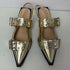 Women Gladiator Sandals Low Heels Shoes Gold Mules Designer Fashion Ladies Shoes For Slides Pointed Toe Casual Female Slippers - Touchy Style
