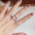 PANJBJ 925 Sterling Silver Love Herat Rings For Women Liquid Lava Hollow Out Design Fashion Versatile Jewelry Gift Dropshipping - Touchy Style