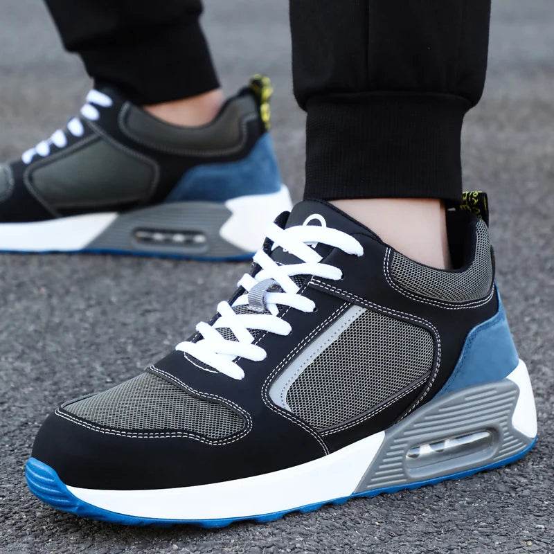 Fashion Security Shoes For Men Women Work Shoes Anti-smash Steel Toe Shoes Anti-puncture Protective Shoes Air Cushion Sneakers - Touchy Style