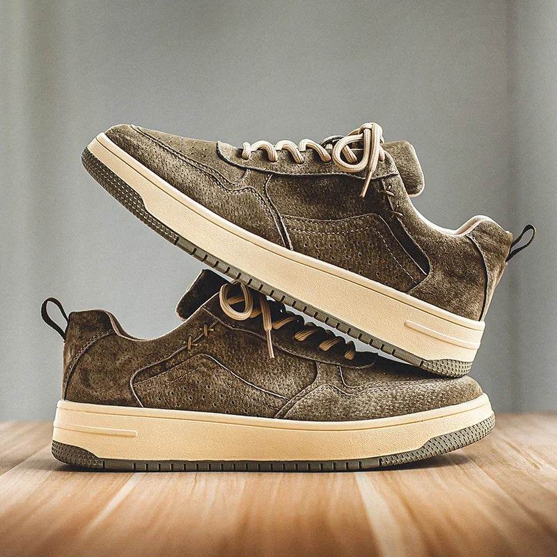 Breathable Mens Vulcanized Sneakers New Trend Casual Leather Shoes Tenis Luxury Trainers Comfy Man Walking Running Jogging Shoes - Touchy Style