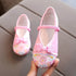 Handmade Embroidery Kids Shoes Chinese Style Cloth Surface Shoes for Girls Elegant Traditional Flower Pattern Hanfu Shoes F01173 - Touchy Style