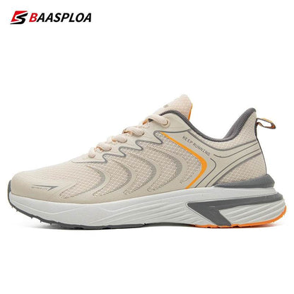Baasploa Men Running Shoes Lightweight Sport Shoes Mesh Breathable Men Casual Walking Sneakers Non-Slip Outdoor Male Lace-Up - Touchy Style