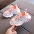 2024 Breathable Toddler Boy Sneakers Stretch Fabric Fashionable Baby Running Shoes Pink School Girl Sports Shoes Sneakers D07083 - Touchy Style