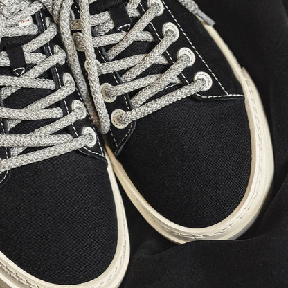 Maden Casual Thick-soled Canvas Shoes Black Low-top Height-increasing Shoes Versatile Sports Sneakers for Men&