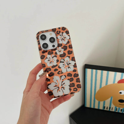 Cute Phone Cases For iPhone 16, 15, 14, 13 Pro Max - Flower Prints &amp; Bowknot Decoration Cover - PC9530 - Touchy Style