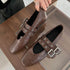 Female Footwear Round Toe Luxury Women Flats Mary Janes Shoes Shallow Fashion Buckle Strap Ladies Ballet Flats Shoes - Touchy Style