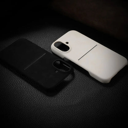حافظات هاتف لطيفة لهاتف iPhone 16 و15 و14 Pro Max و12 و13 Plus - غطاء جلدي فاخر بفتحة حامل بطاقات - PC406