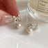 PANJBJ 925 Sterling Silver Bowknot Pearl Earrings For Women Design Sweet Simplicity Jewelry Party Gift Dropshipping - Touchy Style
