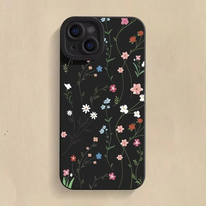 Summer Minimalist Fresh Style Phone Case For iPhone 16 Pro Max 11 12 13 14 15 16E XS XR 7 8 Plus Shockproof Silicone Soft Cove