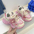 Star Shape Decos Stylish Children Casual Sneaker Comfortable Non-slip Jogging Shoes Child Chunky Sneakers for Girls Kids H02019 - Touchy Style