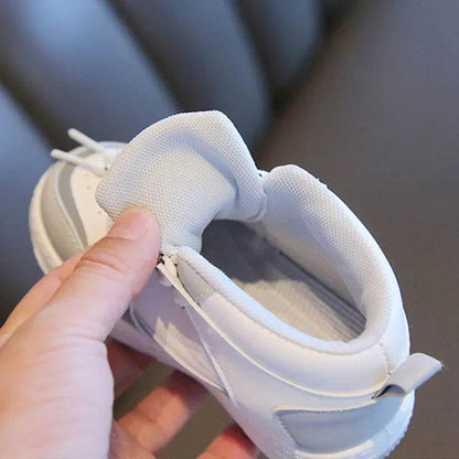 High Top Children Sneakers Anti-slippery Boys Basketball Shoes Flat Heel Super Cozy Girl Hiking Shoes Kids Platform Boots F08313 - Touchy Style