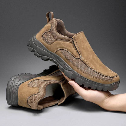 Outdoor Men Sneakers Hanmade Leather Casual Shoes Men Slip On Men Loafers Breathable Lightweight Flats Shoe Hot Sale Platform - Touchy Style