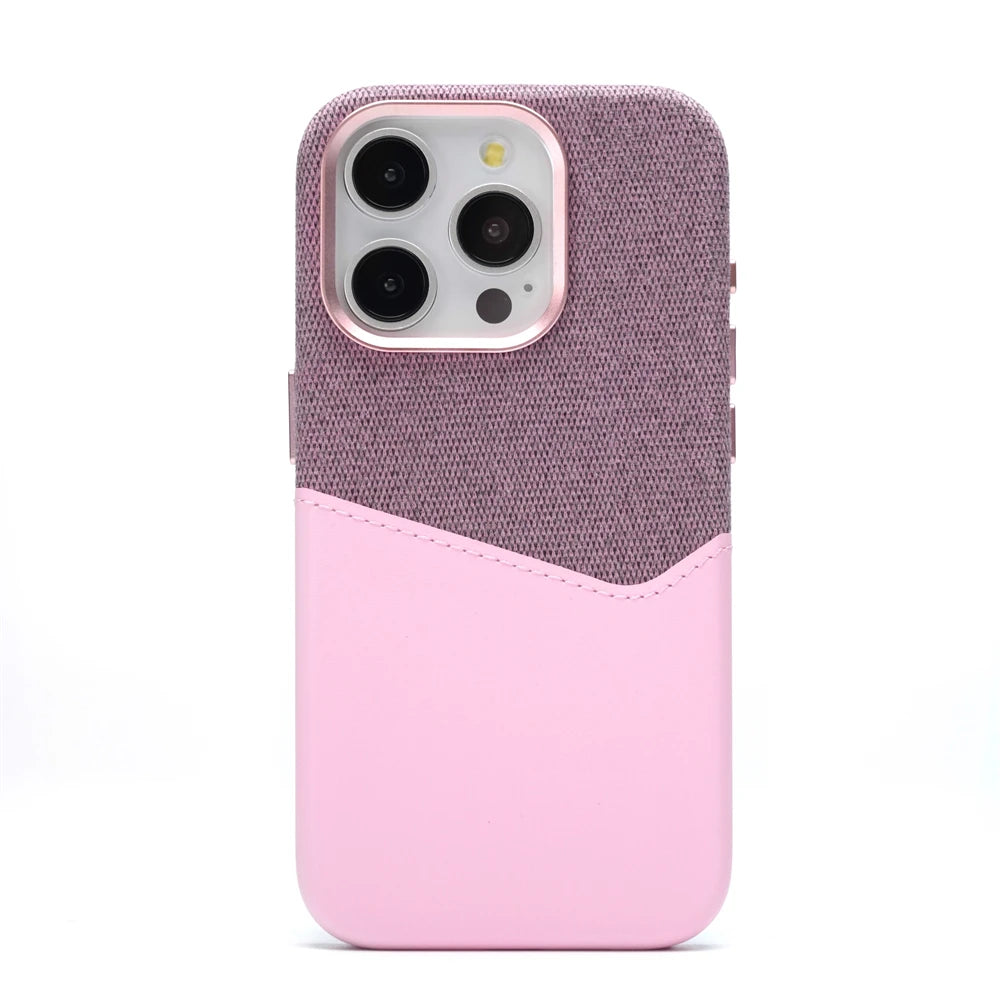 Cute Phone Cases for iPhone 15 Pro Max, 13, 14 Pro, and 12 - Card Holder - Leather Cover - TSP201