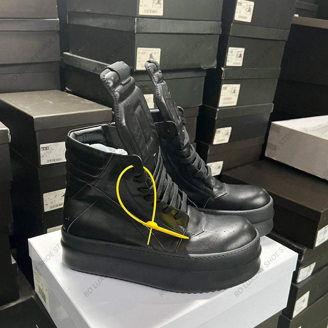 Brand Designer Women Ankle Boot Platform 6cm Casual Italy Girl Geobasket Black Leather Zipper Flat Thick-sole Luxury Street Shoe - Touchy Style