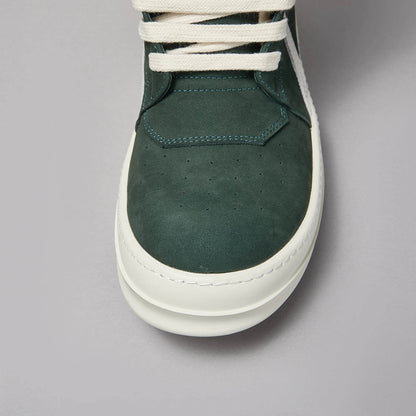 Brand Men Shoe Casual High Top Women Sneaker Leather Ricks Laces Green Geobasket Owens Zip Ankle Boot Designer Quality Flat Shoe - Touchy Style