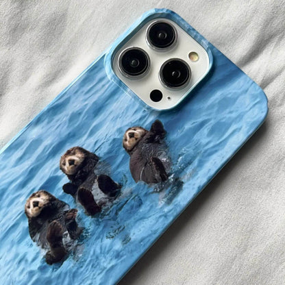 Cute Phone Cases For iPhone 15PRO MAX, 14, 13 PRO MAX, 15, 15PLUS, 15PRO, 11Pro - Beaver Poster Illustration - Acrylic Hard Cover - IC6210 - Touchy Style